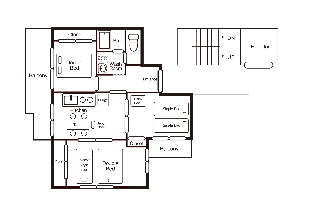 EG52 Near Kuromon Market! Max 8pax!! 3bedroom!!